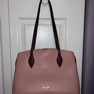 Kate Spade Blush and Burgundy Tote